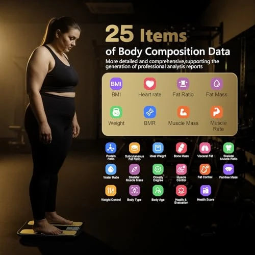 Professional Smart Scale for Body Weight, BMI, Body Fat, Muscle Mass, Highly Accurate 25 Body Composition Weighing... — Smart Scale, LVPIMAN