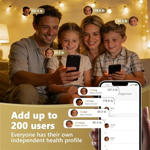 Professional Smart Scale for Body Weight, BMI, Body Fat, Muscle Mass, Highly Accurate 25 Body Composition Weighing... — Smart Scale, LVPIMAN