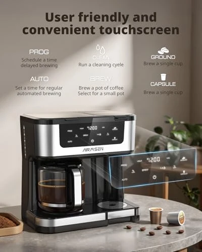 Programmable Dual Coffee Maker — Coffee Maker, AIRMSEN