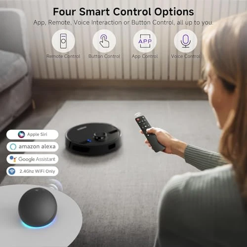 Robot Vacuum and Mop Combo with Self-Emptying Station — Robot Vacuum, MONSGA