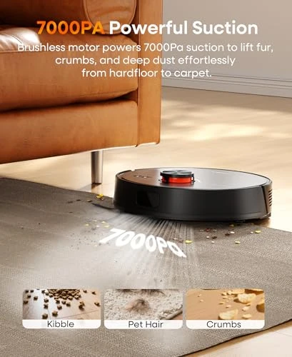 Robot Vacuum and Mop Combo with Self-Emptying — Robot Vacuum, uninell