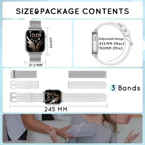 Smart Watch with Call Function, Fitness Tracker, and Health Monitor — Smart Watch, HXQHSTBG