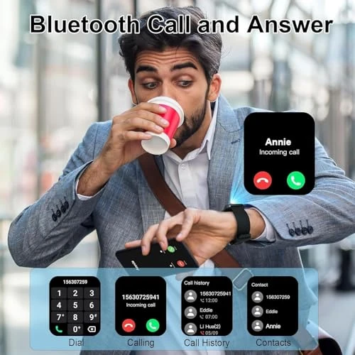 Smart Watch with Fitness Tracking and Bluetooth Calling — Fitness Tracker, Matast