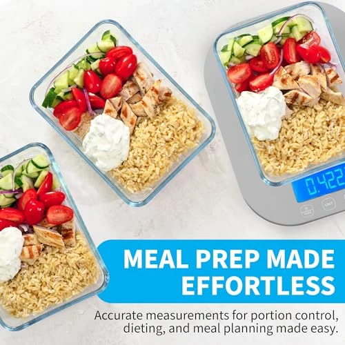 Digital Kitchen Scale for Cooking, Weight Loss, Calorie Tracking, Baking, Food Portion Control, and Meal Prep — Kitchen Gadgets, Smart Weigh