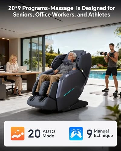 Dual Mechanism Massage Chair Recliner — Massage Chairs, CareTech