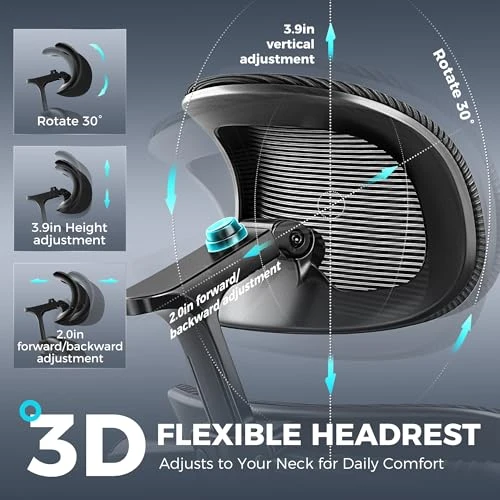 Ergonomic Office Chair with Footrest — Smart Chairs, TECHREST