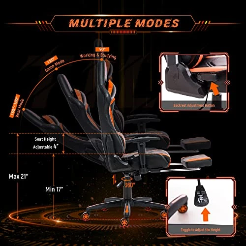 Gaming Chair with Footrest — Smart Chairs, AA Products