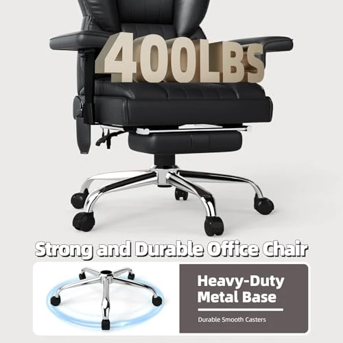 Heated Massage Office Chair with Foot Rest — Smart Chairs, Mvpipi