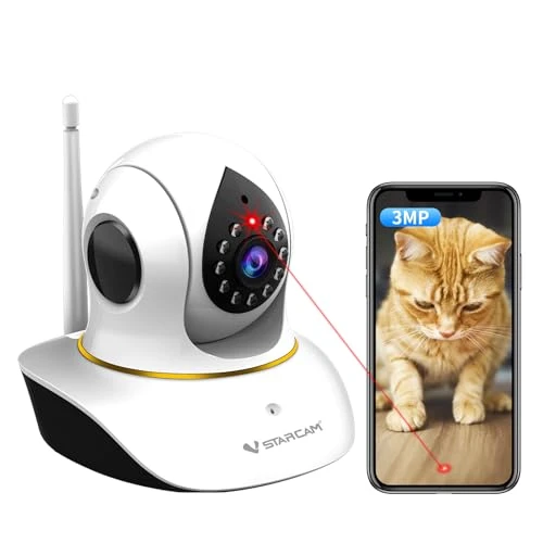 Pet Camera with Laser — Automatic Cat Toy, Vstarcam