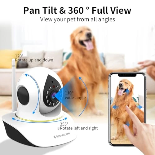 Pet Camera with Laser — Automatic Cat Toy, Vstarcam