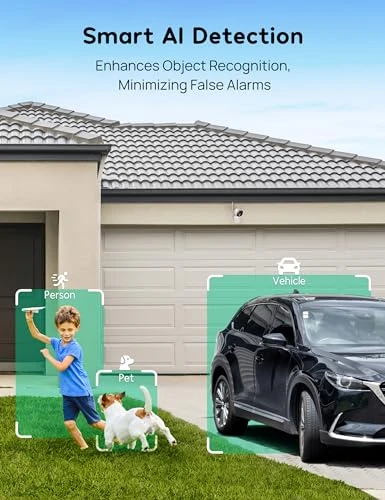 Security Camera Outdoor, Wired 2K Wi-Fi Camera for Home Security — Security Camera, Winees