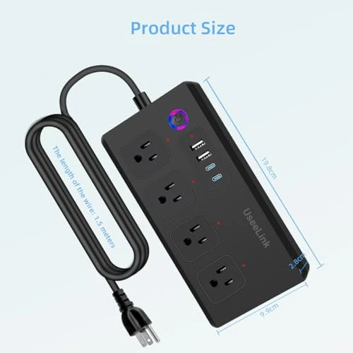 Smart Power Strip Surge Protector — Smart Plug, UseeLink
