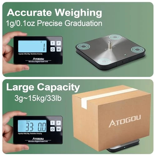 Wireless Kitchen Scale with Remote Display — Kitchen Gadgets, Atogou