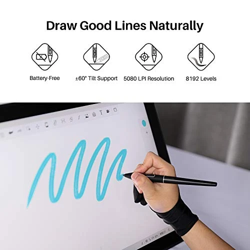 Battery-Free Stylus Digital Pen — Drawing Tablet, Huion