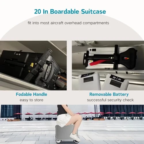 Electric Luggage with Seat and LED Light — Smart Luggage, Espeksvika