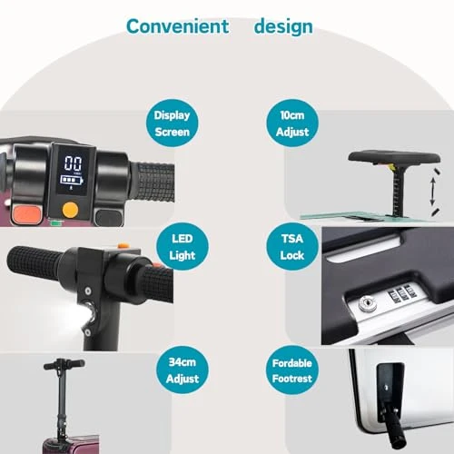 Electric Luggage with Seat and LED Light — Smart Luggage, Espeksvika