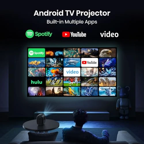 Mini Projector with WiFi 6 and Bluetooth 5.2 — Smart Projector, AGIMA