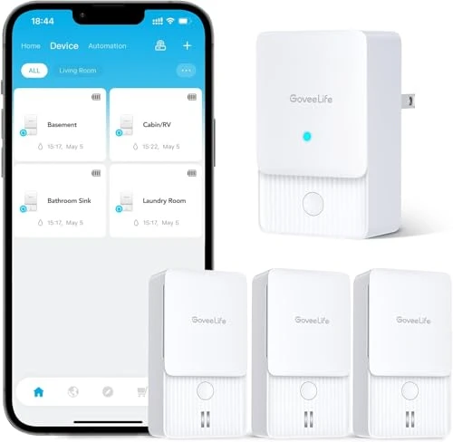 Premium Smart Water Leak Detector — Water Shut Off Valve, GoveeLife