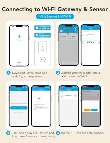Premium Smart Water Leak Detector — Water Shut Off Valve, GoveeLife