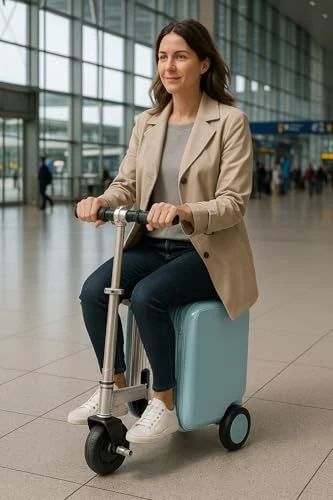 Ride-On Smart Suitcase Scooter — Smart Luggage, Generic