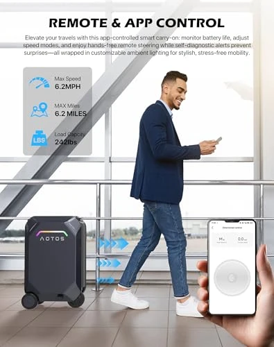 Rideable Electric Carry-On Luggage — Smart Luggage, AOTOS