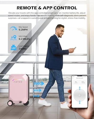 Rideable Smart Carry-On Luggage — Smart Luggage, AOTOS