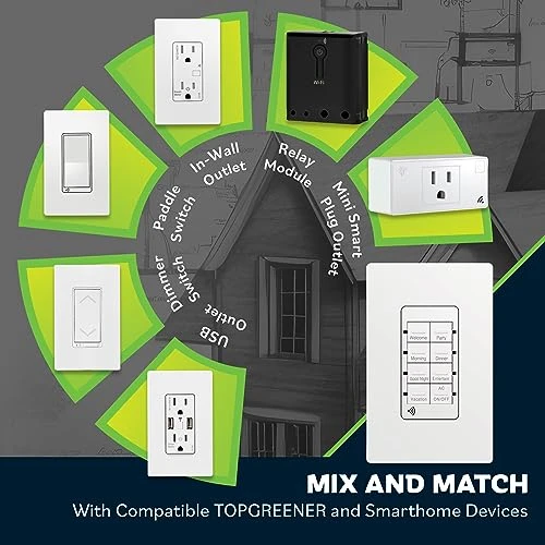 Smart Light Switch Scene Controller — Smart Switch, TOPGREENER
