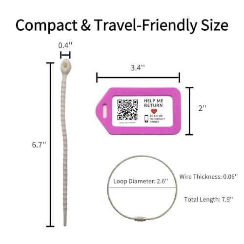 Smart Luggage Tags with QR Code — Smart Luggage, Generic