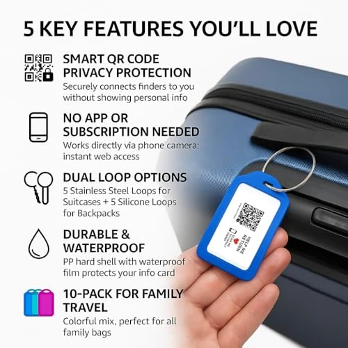Smart Luggage Tags with QR Code — Smart Luggage, Generic