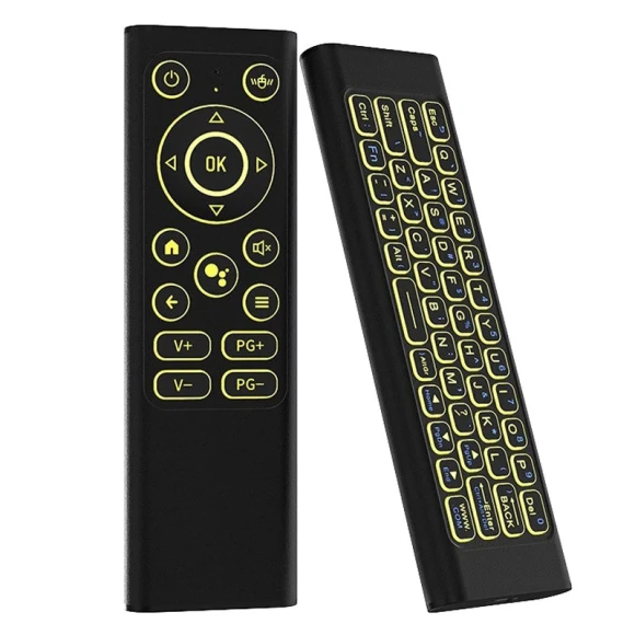 Air Mouse Remote Control with Backlit Keyboard — Bluetooth Keyboard