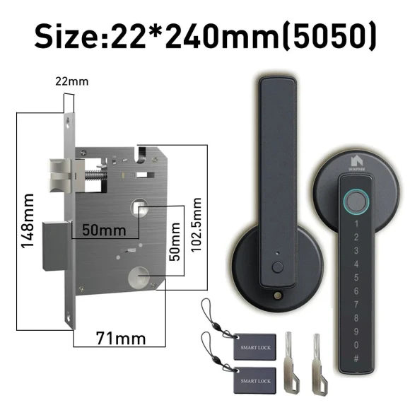 Smart Door Lock with Fingerprint — Smart Lock, WINFREE