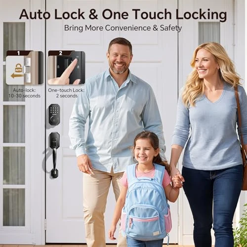 WiFi Smart Door Lock with Keypad and Handle Set — Smart Lock, VCHOO