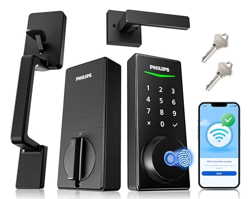 WiFi Smart Lock with Front Door Handle Set — Smart Lock, Philips