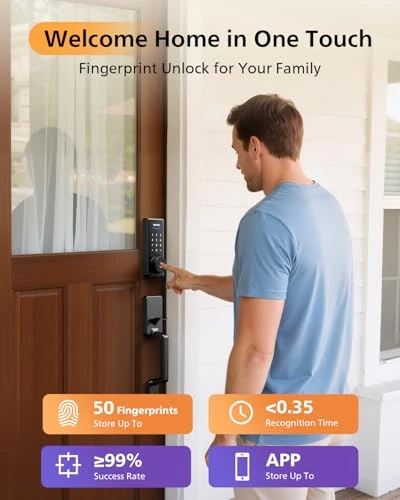 WiFi Smart Lock with Front Door Handle Set — Smart Lock, Philips