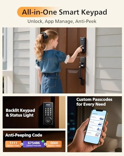 WiFi Smart Lock with Front Door Handle Set — Smart Lock, Philips