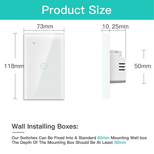 WiFi Touch Light Switch — Smart Switch, BSEED