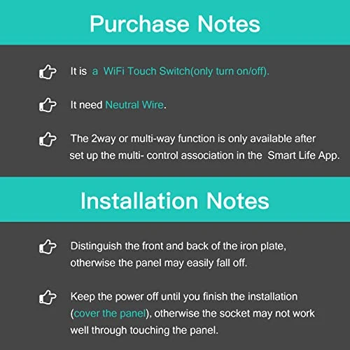 WiFi Touch Light Switch — Smart Switch, BSEED