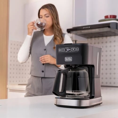 12-Cup Programmable Coffee Maker — Coffee Maker, BLACK+DECKER