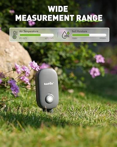 2-in-1 Soil Moisture and Air Temperature Meter — Soil Moisture Sensor, RainPoint