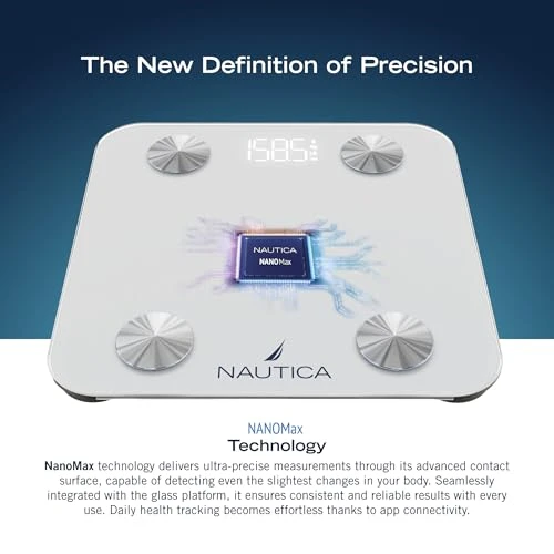 Body Tracker Digital Bathroom Scale — Smart Scale, Nautica