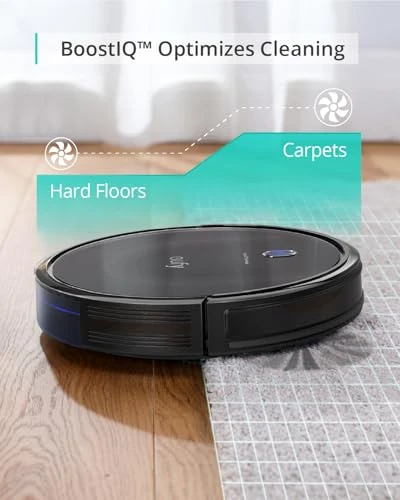 Certified Like-New BoostIQ RoboVac Robot Vacuum Cleaner, Super-Thin, Powerful Suction, Quiet, Self-Charging, Cleans Hard... — Robot Vacuum, eufy