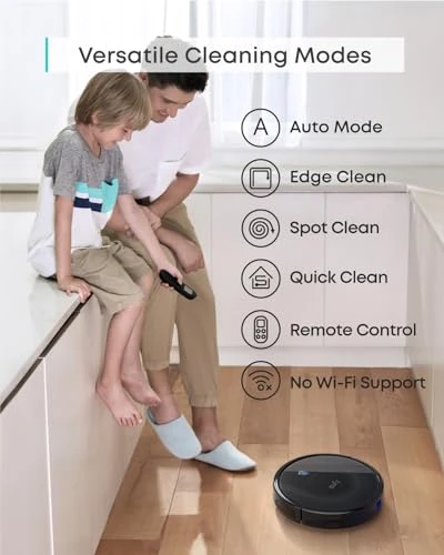 Certified Like-New BoostIQ RoboVac Robot Vacuum Cleaner, Super-Thin, Powerful Suction, Quiet, Self-Charging, Cleans Hard... — Robot Vacuum, eufy