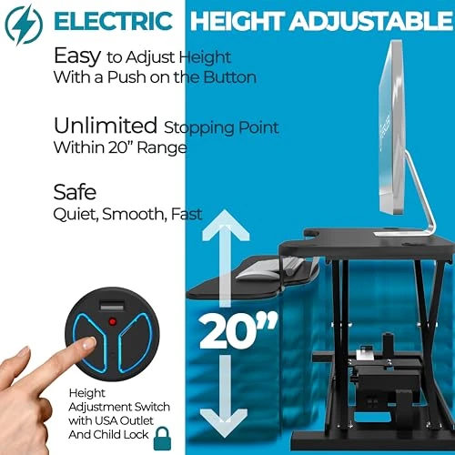 Electric Standing Desk Converter — Standing Desk, VERSADESK