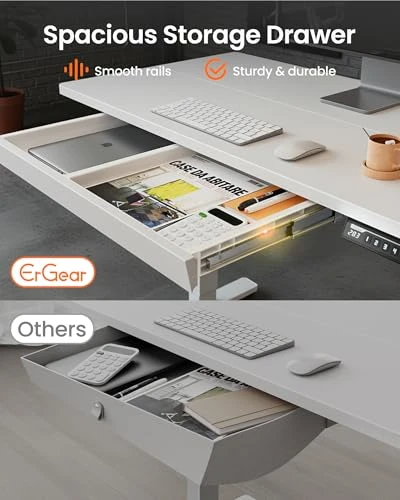 Electric Standing Desk with Drawers — Standing Desk, ErGear