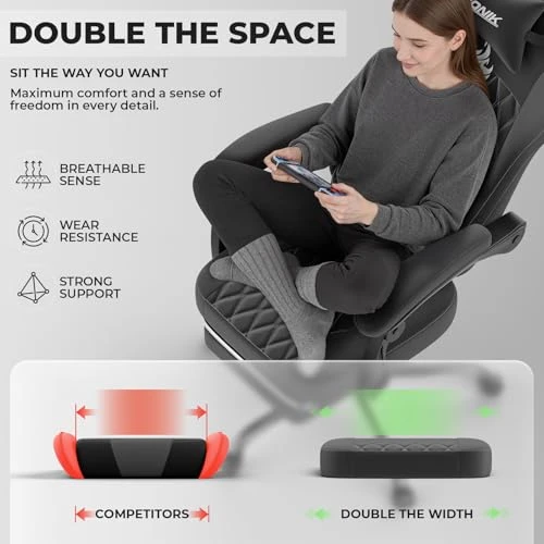 Ergonomic Gaming Chair with Lumbar Massage — Smart Chairs, NIONIK