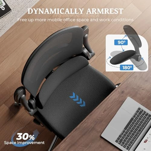 Ergonomic Office Chair with Adjustable Lumbar Support — Smart Chairs, FAMIDOLE