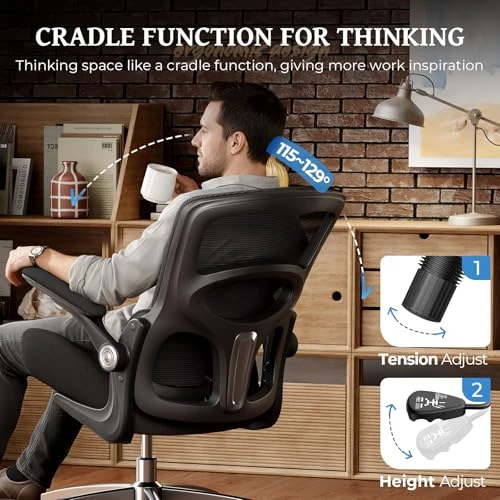 Ergonomic Office Chair with Adjustable Lumbar Support — Smart Chairs, FAMIDOLE
