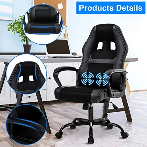 Gaming Chair with Massage, Ergonomic High Back, Adjustable — Smart Chairs, Dkeli
