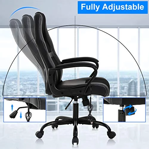 Gaming Chair with Massage, Ergonomic High Back, Adjustable — Smart Chairs, Dkeli