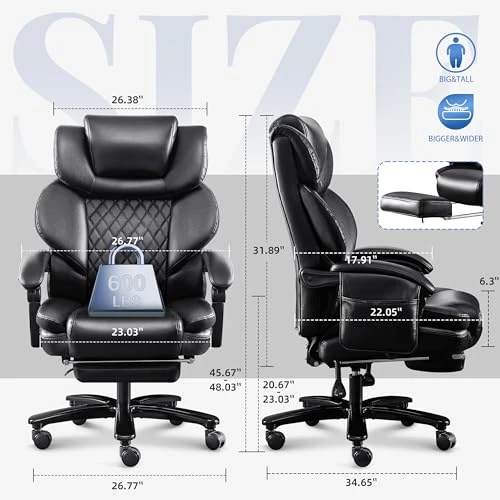 Kneading Massage Office Chair with Footrest — Smart Chairs, BLISNEST